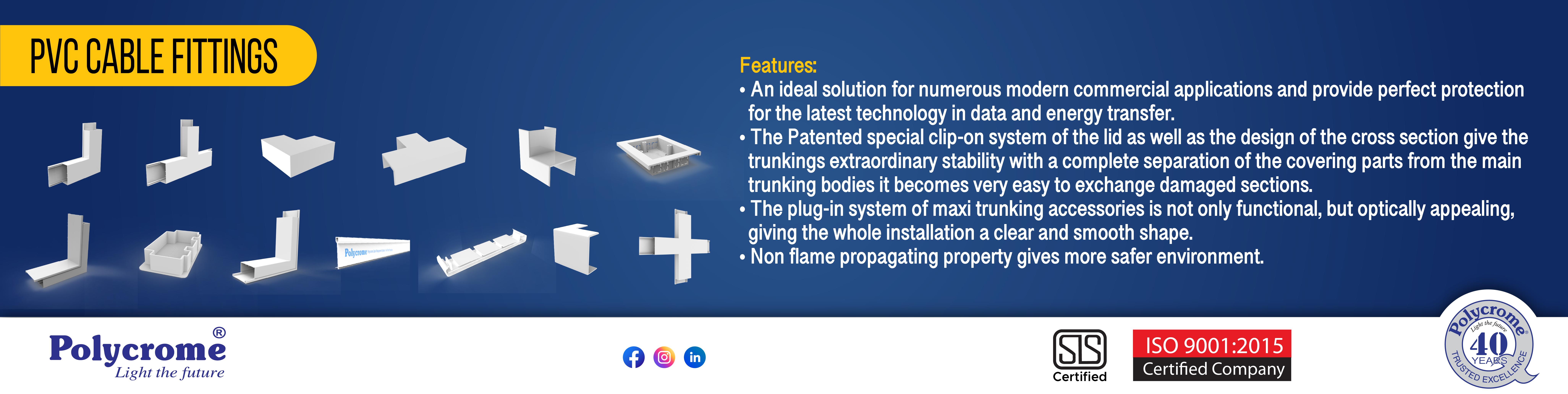 Trunking Fitting Polycrome